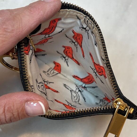 Rebecca Minkoff Pebbled Leather Friends Wristlet with Key Ring - Picture 13 of 13